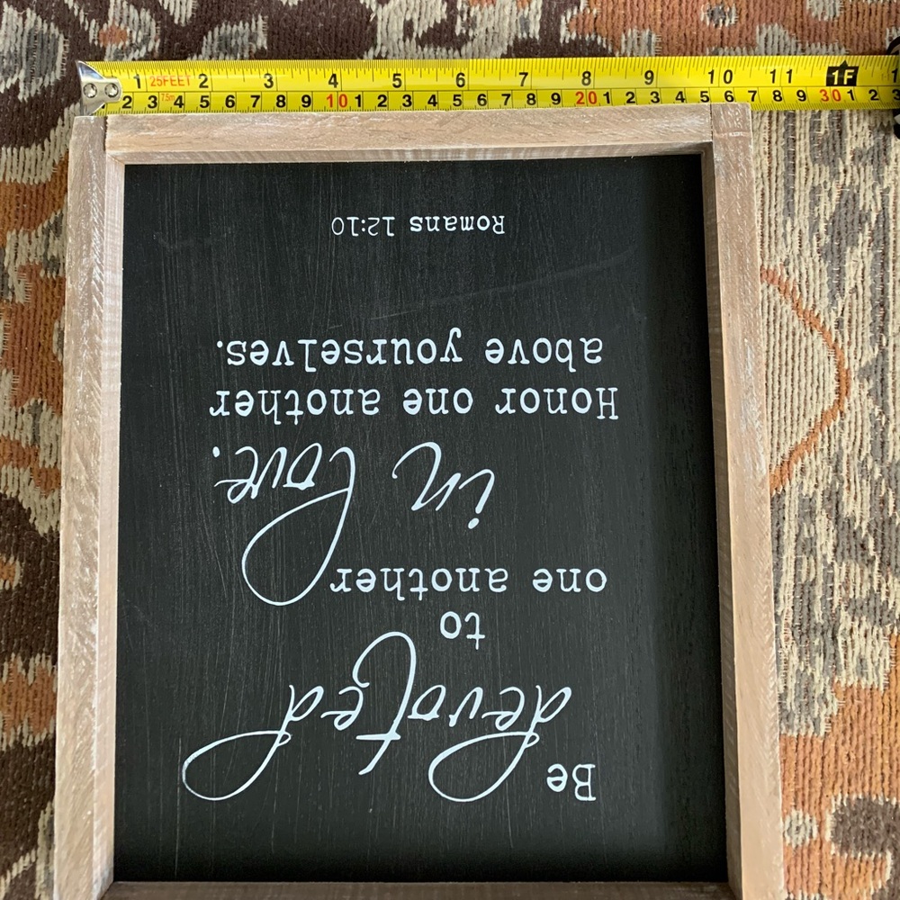 Farmhouse Scripture Sign - Picture 6 of 6